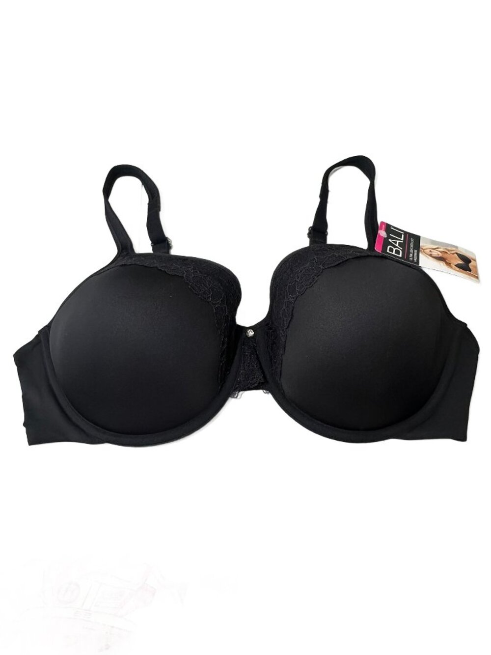 New Bali Ultra Light with Lift Underwire Bra, Black, Size 42C